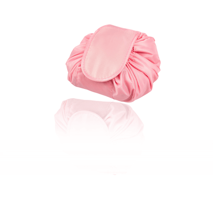 Pochon rose TI DOUDOU ajustable pour accessoires de routine capillaire, idéal pour cheveux crépus et bouclés.